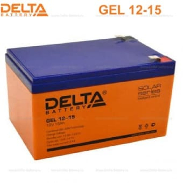 Аккумуляторная батарея Delta GEL 12-15 (12V / 15Ah) в Благовещенске